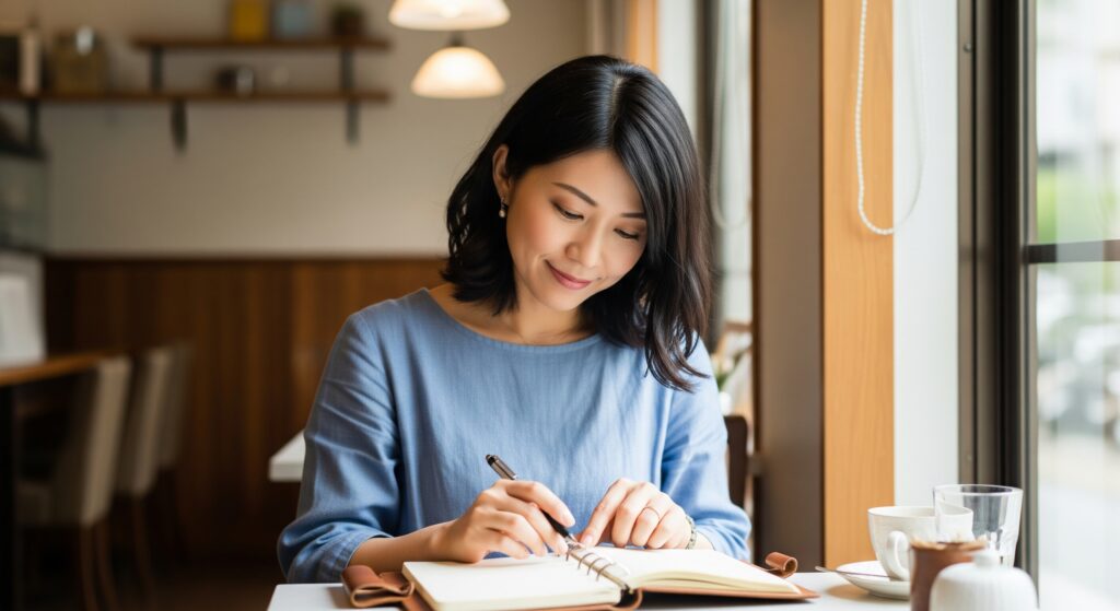 産後のボディメイクに必要なことを書き出すママ