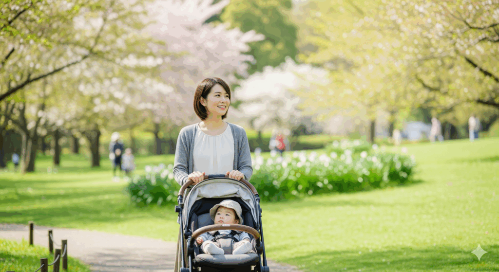 産後 1 ヶ月 ダイエット 方法から始まり、長期的なスケジュールに沿って無理なく散歩を続ける日本人ママ